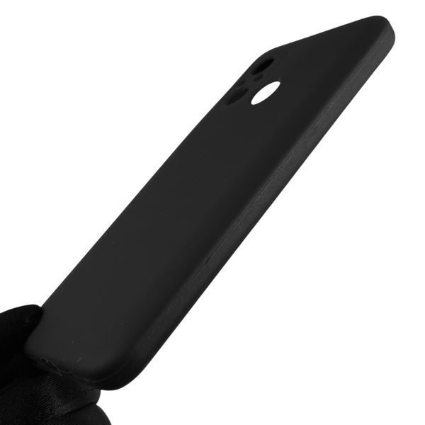 Чохол для Xiaomi Redmi 12C силіконовий з мікрофіброю нековзний на сяомі редмі 12с чорний 0032583 фото