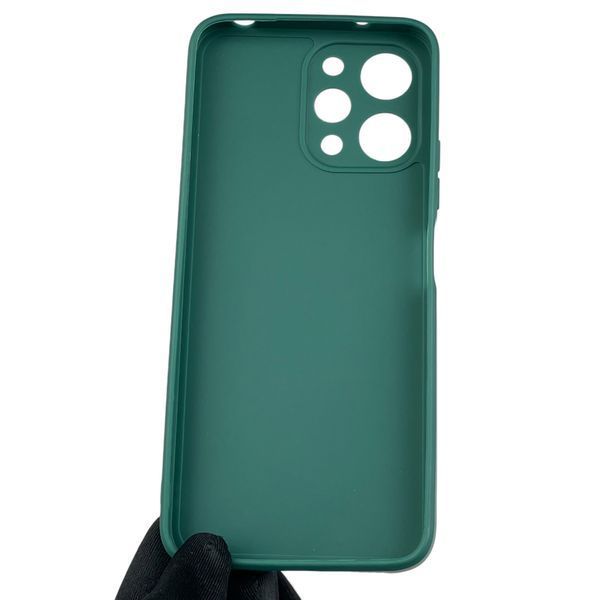 Чехол для Xiaomi Redmi 12 4G с квадратными гранями с защитой камеры на сяоми редми 12 4г зелёный 0012736 фото