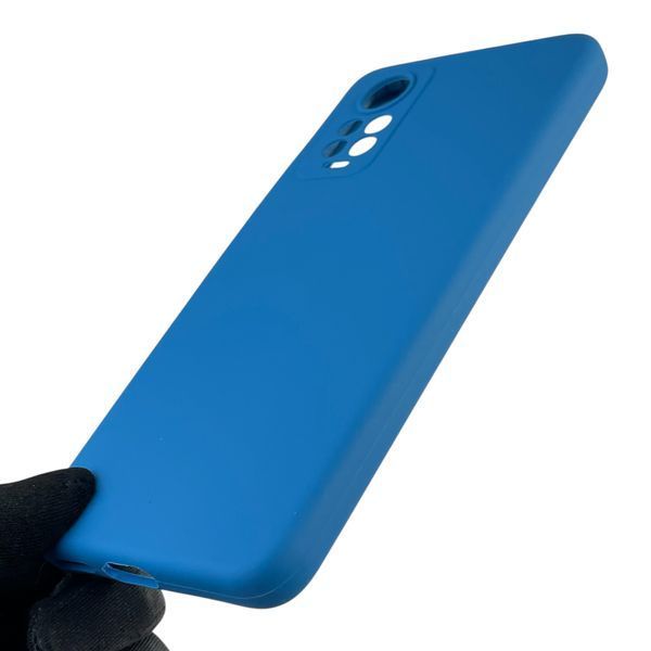 Чехол для Xiaomi Redmi Note 12 Pro 4G силиконовый с микрофиброй на сяоми редми нот 12 про 4г синий 0032712 фото