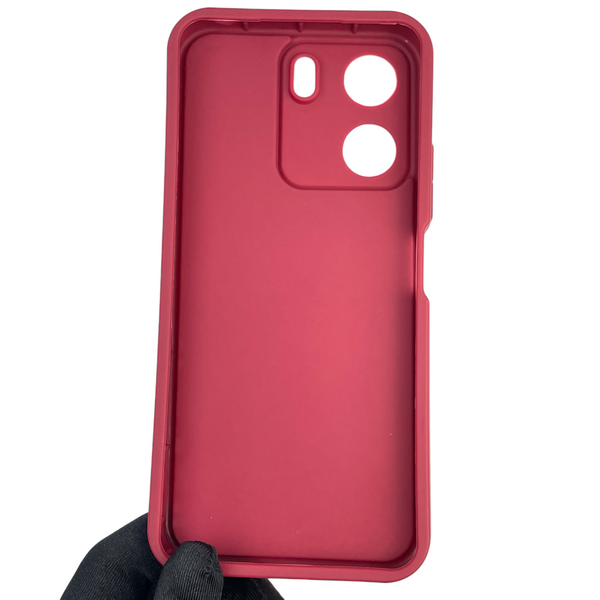 Чехол силиконовый Soft Touch для Xiaomi Redmi 13C бордовый (Полная защита камеры) 0039837 фото