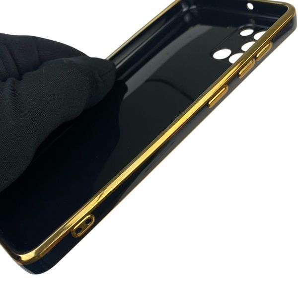 Чохол для Samsung Galaxy A31 (SM-A315F) з кільцем MagSafe із золотою окантовкою на самсунг а31 чорний gs1 0021493 фото