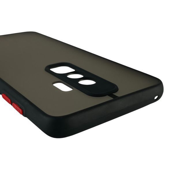 Чохол для Samsung Galaxy S9 Plus матовий з високими бортами з захистом камери на самсунг с9 плюс чорний 0012153 фото