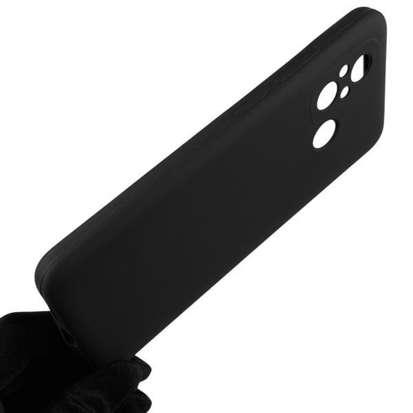 Чохол для Xiaomi Redmi 12C силіконовий з мікрофіброю нековзний на сяомі редмі 12с чорний 0032583 фото