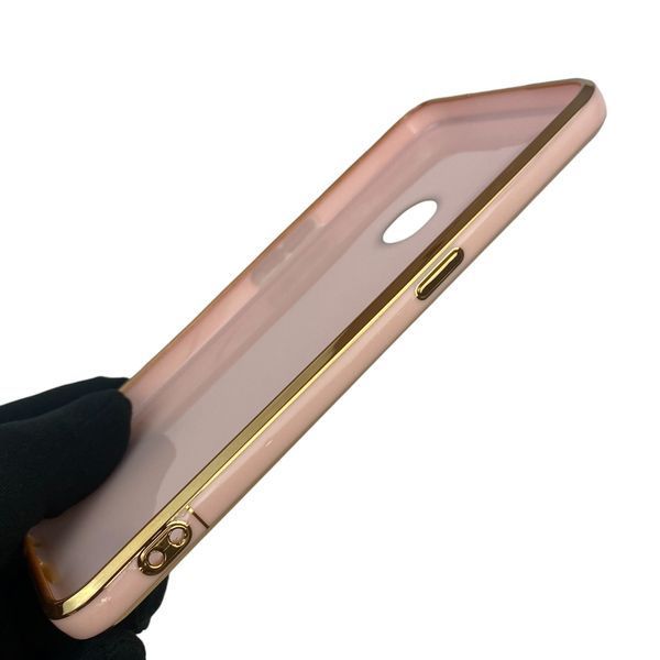 Чохол для Oppo A31 глянцевий із захистом камери із золотою окантовкою на оппо а31 пудровий gs1 0019558 фото