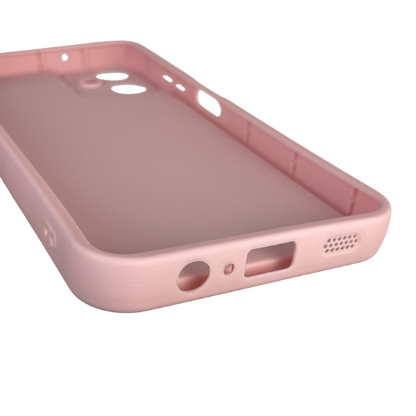 Чехол силиконовый Soft Touch с 3D принтом для Samsung Galaxy A06 (SM-A065) розовый (Полная защита камеры) 0040385 фото
