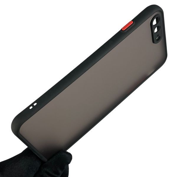 Чехол для Apple iPhone 7 Plus противоударный с высокими бортами с защитой камеры на айфон 7 плюс чёрный 0001307 фото