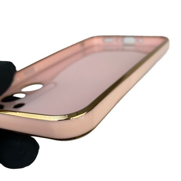 Чехол для Samsung Galaxy A35 5G SM-A356B с защитой камеры с золотой окантовкой на самсунг а35 пудровый gs1 0019755 фото