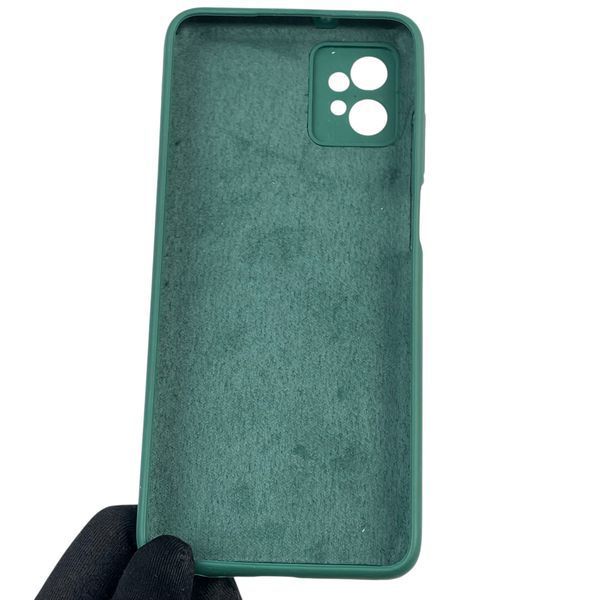 Чохол для Motorola Moto G32 (PAUU0013RS) силіконовий з мікрофіброю нековзний на моторола г32 зелений 0031786 фото