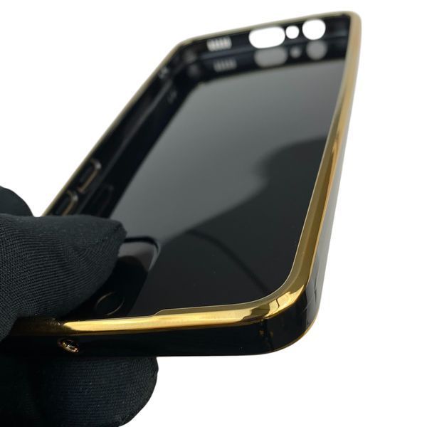 Чехол для Samsung Galaxy A03 SM-A035F с защитой камеры с золотой окантовкой на самсунг а03 черный gs1 0019667 фото