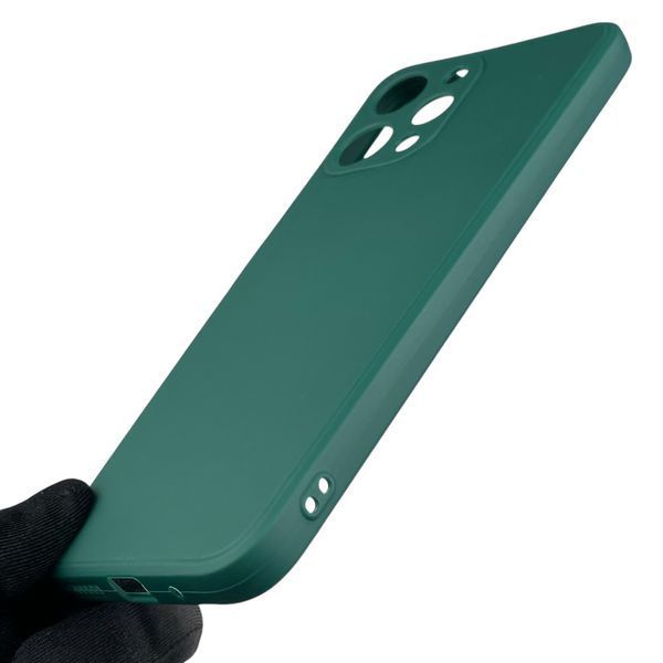 Чехол для Xiaomi Redmi 12 4G с квадратными гранями с защитой камеры на сяоми редми 12 4г зелёный 0012736 фото