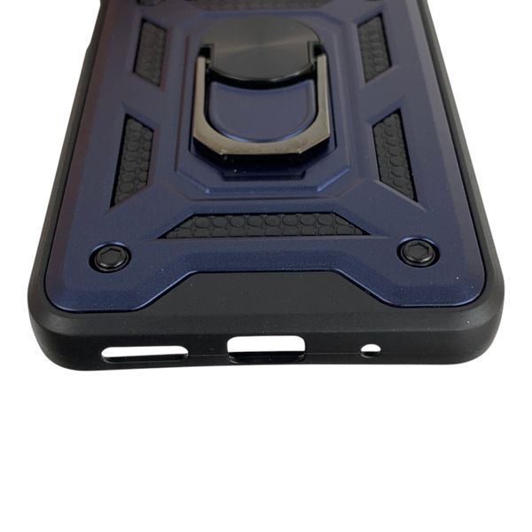 Чохол протиударний для Xiaomi Poco M3 Pro 4G з магнітною пластиною зі шторкою на камері синій 0050826 фото