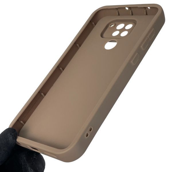 Чехол силиконовый оригинальный Soft Touch с 3D принтом смешного теда мишки для Xiaomi Redmi Note 9 коричневый (Полная защита камеры) 0049093 фото