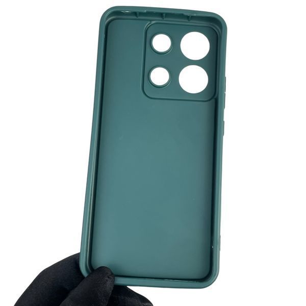Чохол силіконовий оригінальний Soft Touch з 3D принтом чарівна мінні маус для Xiaomi Redmi Note 13 4G темно-зелений (Повний захист камери) 0050128 фото