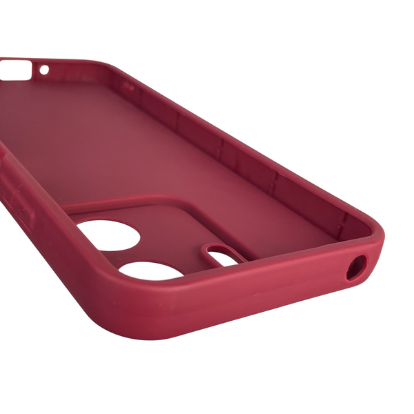 Чехол силиконовый Soft Touch для Xiaomi Redmi 13C бордовый (Полная защита камеры) 0039837 фото
