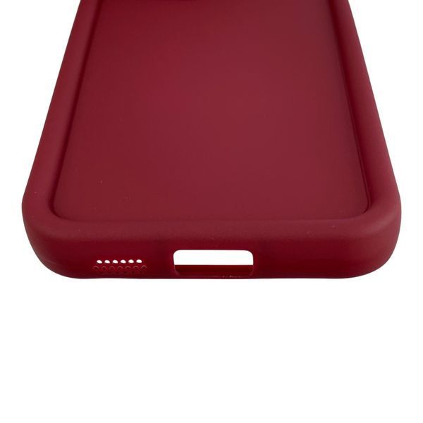 Чехол силиконовый Soft Touch для Samsung Galaxy S25 бордовый (Полная защита камеры) 0054176 фото