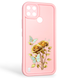 Чехол силиконовый Soft Touch с 3D принтом женским для Realme C25Y розовый (Полная защита камеры) 0042578 фото 1