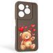 Чохол силіконовий Soft Touch з 3D принтом милий ведмедик для TECNO Spark Go 2024 (BG6) коричневий (Повний захист камери) 0045025 фото 1