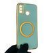 Чохол для Tecno Spark 6 Go (KE5) з кільцем MagSafe із золотою окантовкою на техно спарк 6 го бірюзовий gs1 0022469 фото 1