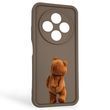 Чохол силіконовий оригінальний Soft Touch з 3D принтом кумедний тед ведмідик для Xiaomi Poco C75 коричневий (Повний захист камери) 0048893 фото