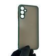 Чехол для телефона Samsung Galaxy A14 4G (SM-A145F) с высокими бортами на самсунг а14 темно-зеленый