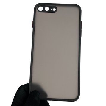 Чохол для Apple iPhone 8 Plus протиударний із високими бортами із захистом камери на айфон 8 плюс чорний 0001308 фото