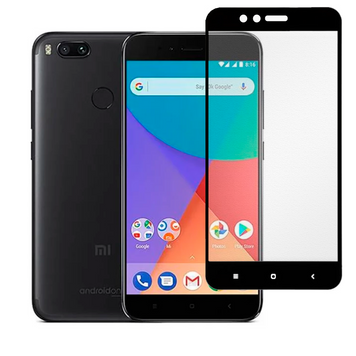 Защитное стекло МАТОВОЕ для телефона Xiaomi Mi A1 противоударное полноэкранное на сяоми ми а1 черное 0039290 фото