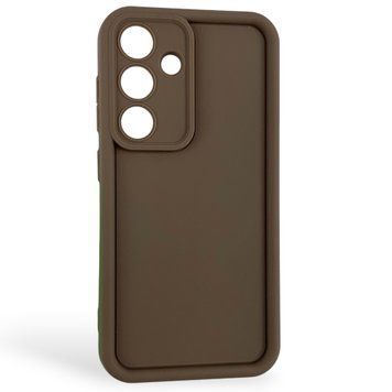 Чехол силиконовый Soft Touch для Samsung Galaxy S25 коричневый (Полная защита камеры) 0054177 фото