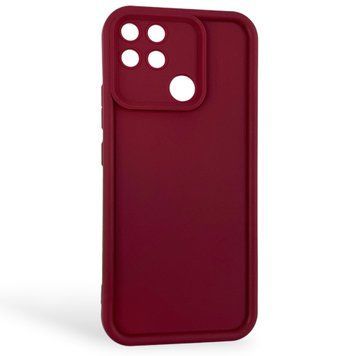 Чехол силиконовый Soft Touch для Realme Narzo 50A бордовый (Полная защита камеры) 0054127 фото