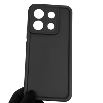 Чехол силиконовый Soft Touch для Xiaomi POCO X6 черный (Полная защита камеры) 0040015 фото