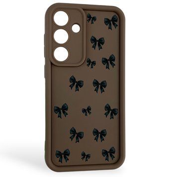 Чохол силіконовий Soft Touch з 3D принтом для Samsung Galaxy S25 Plus коричневий (Повний захист камери) 0057766 фото