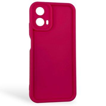 Чехол силиконовый Soft Touch для Motorola G34 малиновый (Полная защита камеры) 0054408 фото