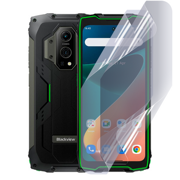 Антишпигун приватна плівка гідрогелева для Blackview BV9300 на блекв'ю БВ9300 прозора 0031398 фото