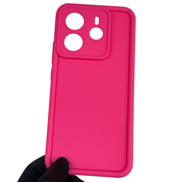 Чехол силиконовый Soft Touch для Xiaomi Redmi Note 14 4G EU малиновый (Полная защита камеры) 0040023 фото