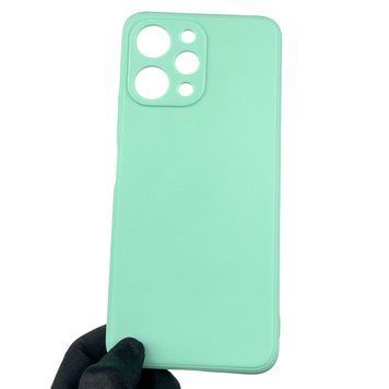 Чехол для Xiaomi Redmi 12 4G с квадратными гранями с защитой камеры на сяоми редми 12 4г мятный 0012737 фото