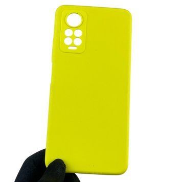 Чехол для Xiaomi Redmi Note 12 Pro 4G силиконовый с микрофиброй на сяоми редми нот 12 про 4г желтый 0032713 фото