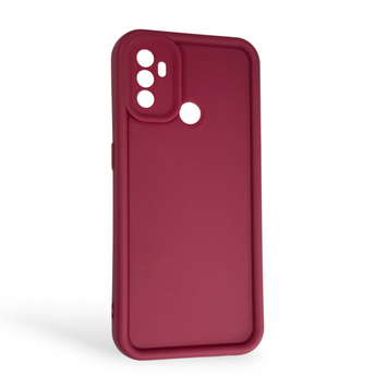 Чехол силиконовый Soft Touch для OPPO A33 бордовый (Полная защита камеры) 0044338 фото