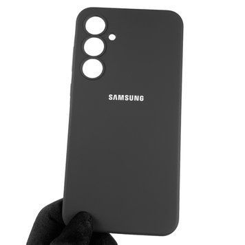 Чехол для Samsung Galaxy A55 5G (SM-A556B) люкс качества с логотипом на самсунг а55 чёрный 0008465 фото