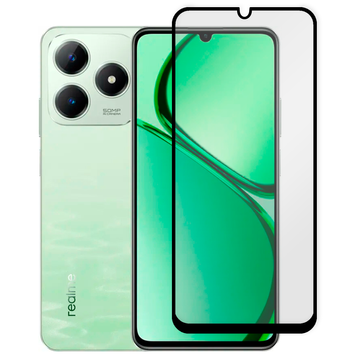 Защитное стекло 6D OG для телефона Realme C63 полноэкранное противоударное на реалми C63 черное 0014010 фото