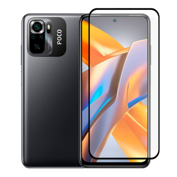 Защитное стекло для телефона Xiaomi POCO M5s противоударное полноэкранное на сяоми поко м5с черное 0038907 фото