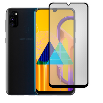 Защитное стекло МАТОВОЕ для телефона Samsung Galaxy M30s (SM-M307F) противоударное на самсунг м30с черное 0039219 фото