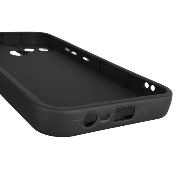 Чехол силиконовый Soft Touch с 3D принтом женским для Realme C21Y черный (Полная защита камеры) 0042579 фото