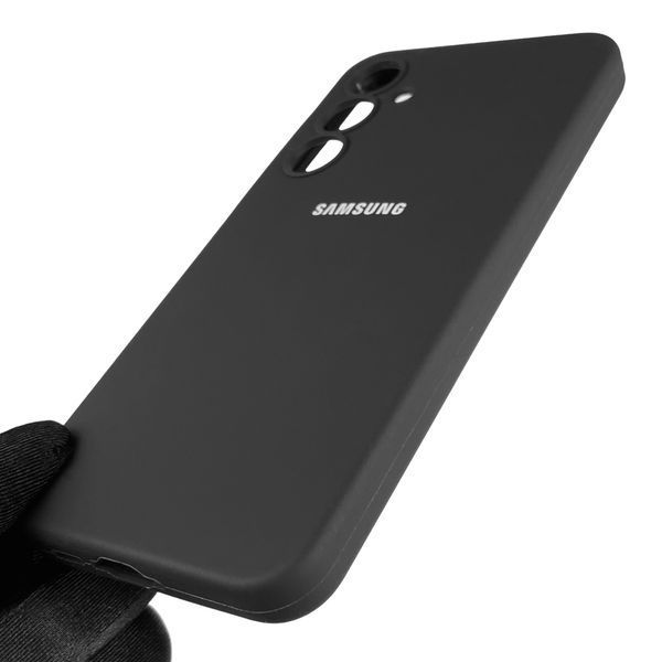 Чехол для Samsung Galaxy A55 5G (SM-A556B) люкс качества с логотипом на самсунг а55 чёрный 0008465 фото