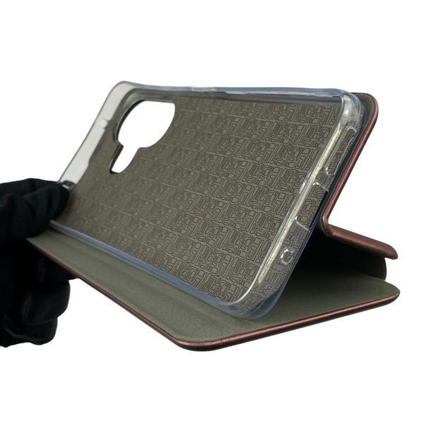 Чохол-книжка для Xiaomi Poco M6 з підставкою на сяомі поко м6 бордова 0012101 фото