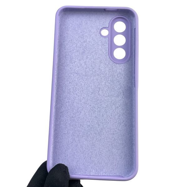 Чохол для Samsung Galaxy A36 5G (SM-A366U) силіконовий з мікрофіброю нековзний на самсунг а36 5г бузковий 0031968 фото