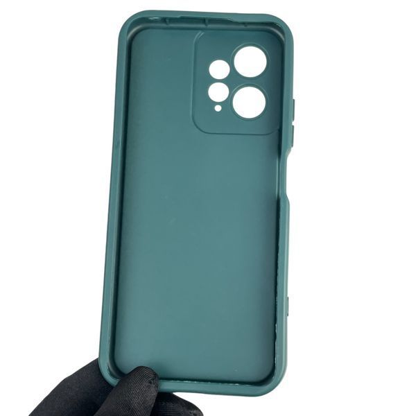 Чохол силіконовий оригінальний Soft Touch з 3D принтом злого кота для Xiaomi Redmi Note 12 4G темно-зелений (Повний захист камери) 0046821 фото