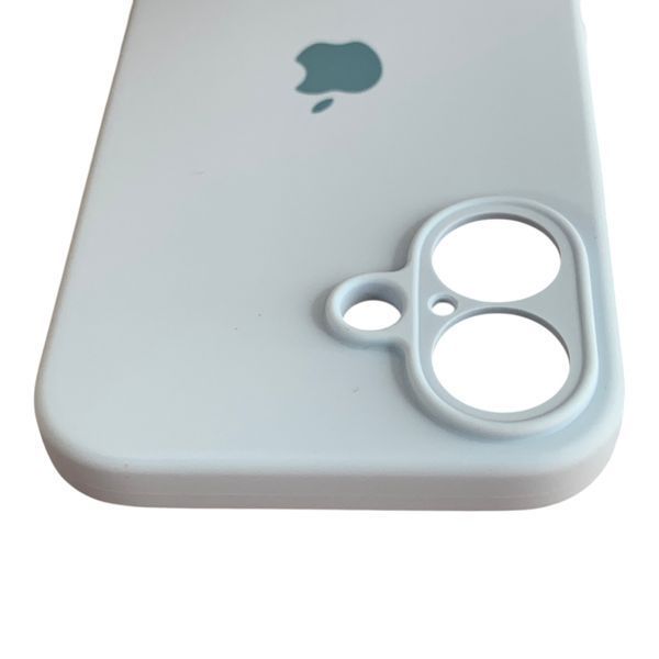 Чохол Silicone Case для Apple iPhone 16 ніжно-блакитний (soft touch, бортик камери) 0059990 фото