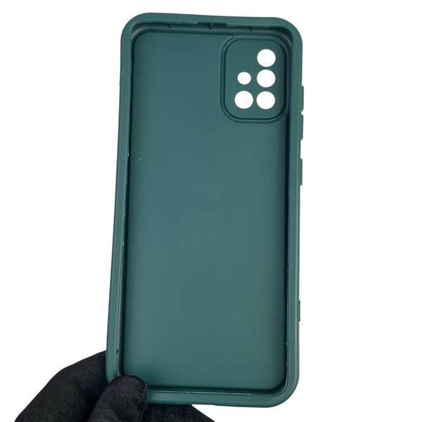 Чохол силіконовий Soft Touch з 3D принтом Майнкрафт для Samsung Galaxy A51 (SM-A515F) темно-зелений (Повний захист камери) 0041291 фото