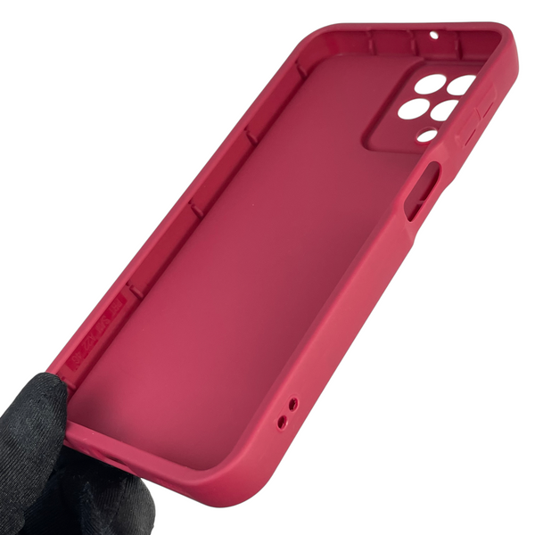 Чохол силіконовий Soft Touch з 3D принтом для Samsung Galaxy M32 4G (SM-M325F) бордовий (Повний захист камери) 0040449 фото