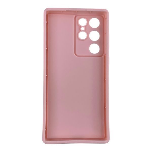 Чехол силиконовый Soft Touch для Samsung Galaxy S22 Ultra розовый (Полная защита камеры) 0054071 фото