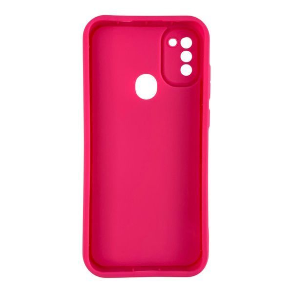 Чехол силиконовый Soft Touch для Samsung Galaxy M11 малиновый (Полная защита камеры) 0053976 фото